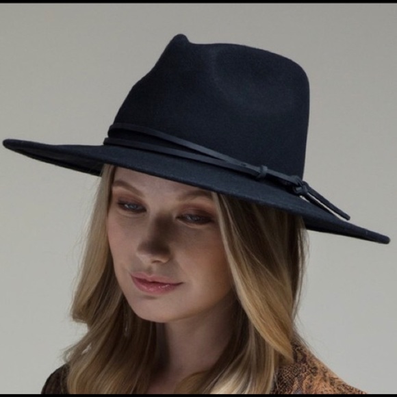 Belted Wool Panama Hat-BLACK—LAST ONE ☝️ - Picture 3 of 6